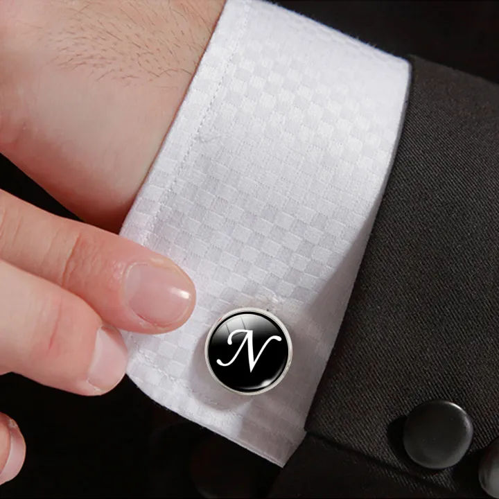 %E3%80%90DATA%20FROG%20Global%20MALL%E3%80%91%EF%BC%88NEW%EF%BC%89N-Z%20Initial%20Silver%20Color%20Men%20Cufflinks%20High%20Quality%20Cuff%20Buttons%20Wedding%20Male%20Business%20Shirts%20-%20Image%202