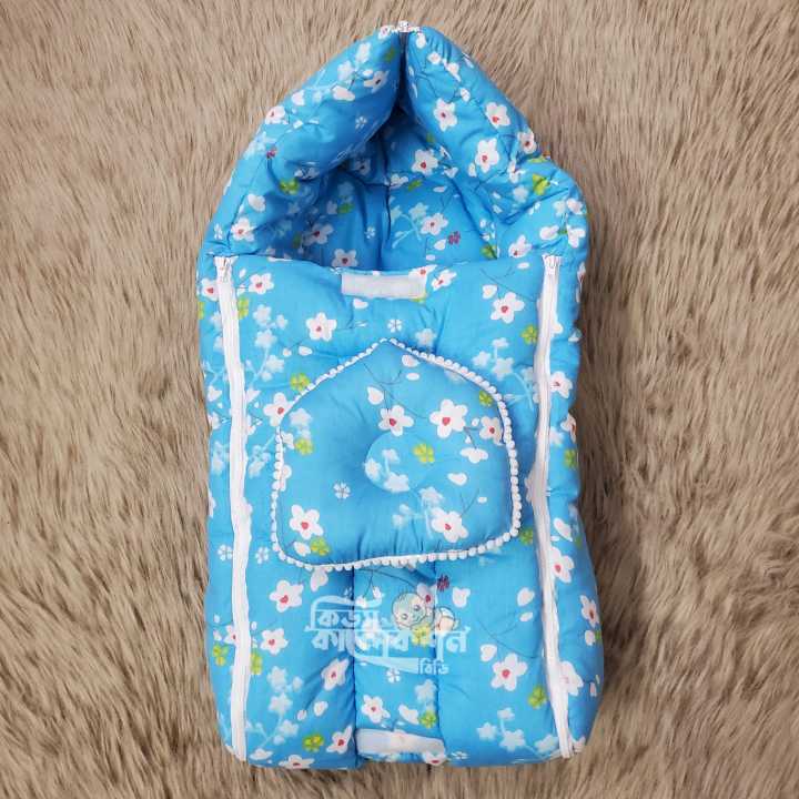 Baby Winter Safety Bed (27/20 Inch,Cotton Fabric) - Multicolor