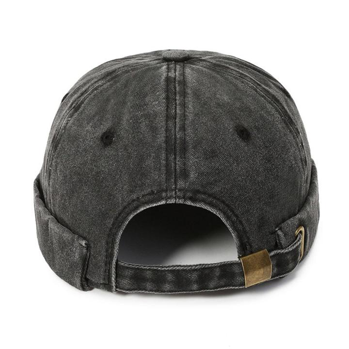 New Brimless Men Hat Docker Hat Beanie Sailor Hats Cap Cotton Breathable Spring Autumn hat Retro Adjustable Women Hip Hop Hat