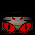 2 pcs x Eye Reflective Sticker Angry Eye Shape Car Bumper Door Safety Reflective Stickers. 