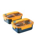 Portable Food Grade Plastic Lunch Box Microwavable Hermetic Bento Box Children Adults Food Storage Box Lunch Bags School Office. 