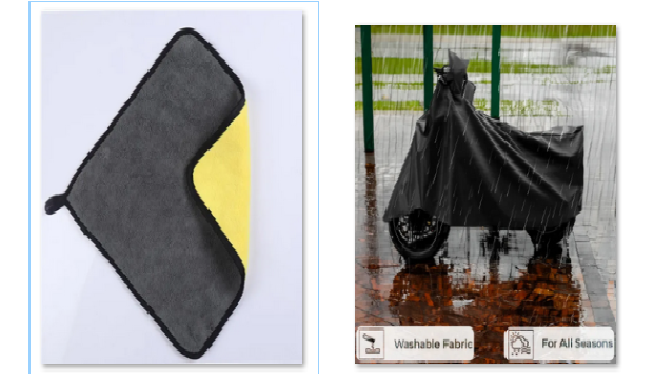 Bike cover waterproof and microfiber towel - combo offer