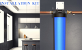 Water Purifier 20 Inch Jumbo Housing Full Set.