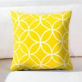 Yellow Black Geometric Pattern Square Cushion Cover Pillow Case Polyester Throw Pillows Cushions For Home Decor 45x45cm. 