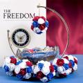 Flower Hanging Ball Red White Blue Decor Balls Flower Balls American Flag Day American Independence Day Decorative Flower Ball Foam. 