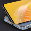 For Infinix Smart 8 / Hot 40i Soft Case Lens Protector Square Frame Shiny Bling Back Cover. 