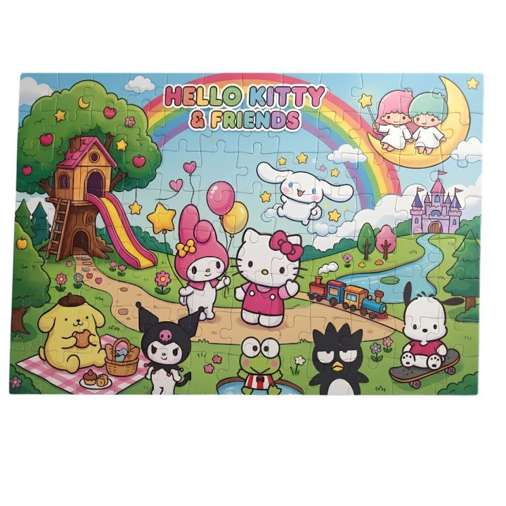 108%20Pc%20Large%20Jigsaw%20Puzzle%20Hello%20Kitty%20Design%20-%2013x10.5%20Inch%20Puzzle%20Educational%20-%20Image%203