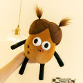 Cross-border fried potato doll sausage mouth plush toy Xiaohongshu same funny long-haired potato doll. 