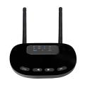 (New)B28 2 in 1 Dual Antenna Style Bluetooth 5.0 Audio Adapter Transmitter Receiver, Support Optical Fiber y AUX y LED Indicator. 