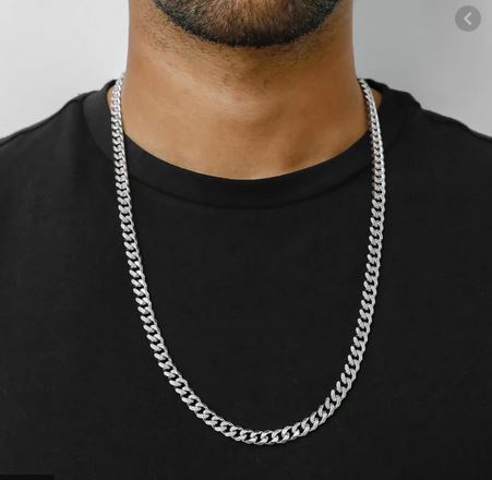 Men's%20Necklace%20Stainless%20Steel%20Cuban%20Link%20Chain%20-%20Image%203