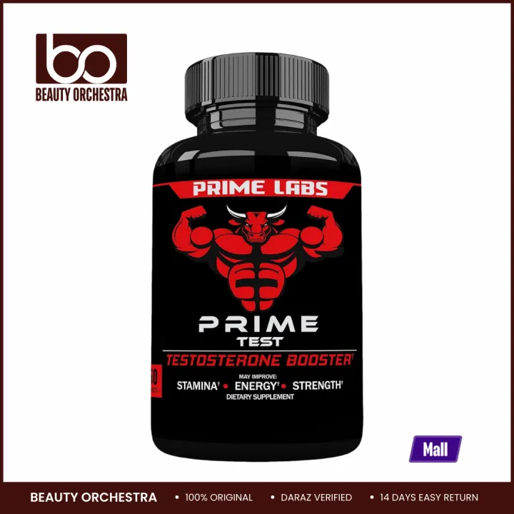 Prime Labs Prime Test - Natural Testosterone Booster For Men - 60 Capsules