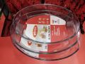 Oven Proof Glass Serving Dish - Transparent 3 Pcs Set. 