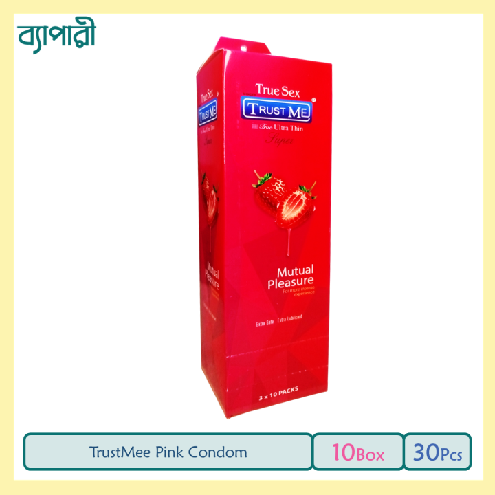 Trust Me Pink Condom 10 Pack(30pcs)