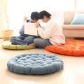 Cotton and linen cushions, solid color, thickened, enlarged Japanese futon, home meditation, yoga mats, balcony living room, tatami mats.