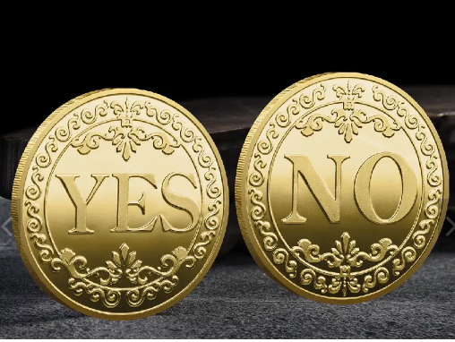 YES%20or%20NO%20Decision%20Coins%20Metal%20Engraved%20Gold/Silver%20Plated%20Customized%20Metal%20Souvenir%20Coin%20-%20Image%202