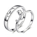 Jin Jiahua fashion couple rings silver-plated open men and women pair rings, roses, live rings, rings, wholesale manufacturers.