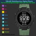 YIKAZE Men's Sports Watch Multifunction LED Digital Watch 30M Waterproof Outdoor Sport Electronic Watches Student Military Clock.
