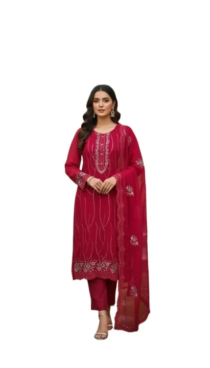 Readymade%20Georgette%20Embroidary%20Party%20Four%20Pice%20For%20Women%20-%20Image%205