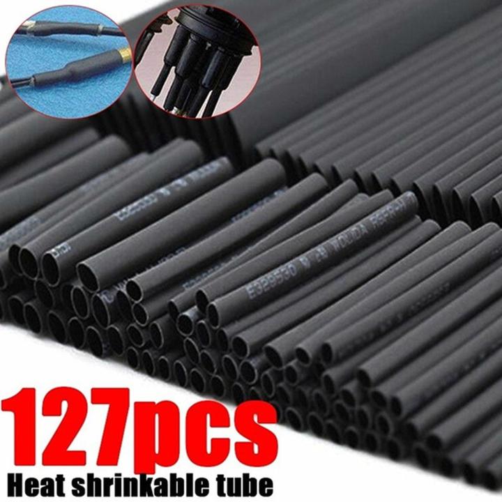 127Pcs Heat Shrink Tubing 21 Assortment Polyolefin Tube Car Cable