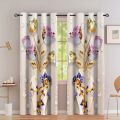 2pcs 3D Beautiful Vase Lotus Flower Digital Printed Curtain Living Room Curtains Grommet Top Curtains Living Room Office Home. 