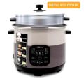 VISION 1100W MC-3.0 Liter Stainless Still Smart Rice Cooker with Thermal Safety Fuse- Double Pot.
