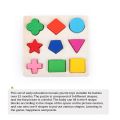 【Serendipity party】Preschool Wooden Geometric Shapes Puzzle Toys Count Geometric Shape Baby Early Teaching Aids Math Toys.