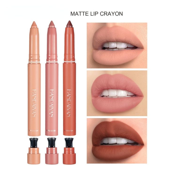 BruberryBe%2012%20Color%20Matte%20Lipstick%20Pen%20Nude%20Pink%20Matte%20Solid%20Lip%20Gloss%20Waterproof%20Long%20Lasting%20Lipstick%20Pencil%20Lip%20Liner%20Pen%20Lip%20Makeup%20-%20Image%202