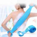 Silicone Body Brush Belt Scrubber – Double-Sided Shower Strap for Back Cleaning & Massaging | Unisex, Multicolor.
