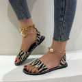 2023 New Summer Women Beaded Pearly Sandals Slippers Shoes Ladies Flats Sandals Flip Flop Casual Flat Slingback Sandals Shoes 43.