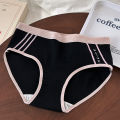 3PCS Exercise Sports Jogging Panty Women's Breathable Cotton Briefs gril panties.