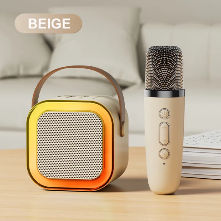 K12 Karaoke Machine Portable Bluetooth 5.3 PA Speaker With 1 Wireless Microphones Home Family Singing Children's Gifts - K12S