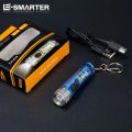 Mini LED Keychain Light Portable Luminous Small EDC Flashlight Outdoor 10 Lighting Modes Waterproof Camping Warning Strong Torch.