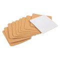 -Adhesive Cork Coasters,Cork Mats Cork Backing Sheets for Coasters and DIY Crafts Supplies (50, Square). 