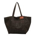 Leopard Casual Totes For Women Large Capacity Fashion Shoulder Bags Soft Cloth Big Leisure Or Travel Bags Korea Lazy breeze Bags. 