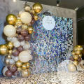 Glittery Backdrop Wall Panels Glamorous Dazzling Sparkling Sequin Backdrop Shimmering Luxurious Shimmer Backdrop for Wedding.