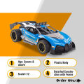 Bugatti RC Remote Control Car Rechargeable High Speed 2.4 GHz 1:12 Multi-Directional Movement Smoke Simulation Drift Spray Remote Control Car Kids Toys. 