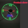 USB Gadgets Clock Fans Time And Temperature Display Small Night light Metal Mini Fan Summer DC 5V By Laptop Mobile Changer PC. 