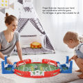 Table Foosball Game 2 Players Soccer Board Game Slingshot Educational Interactive for Family. 