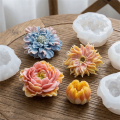 Baking Tool Realistic 3D Flower Silicone Mold Nonstick Flexible Mousse Cake Decorating DIY Candle Mold Cake Baking.