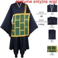 Geto Suguru Cosplay Costume Black Blue kimono School Uniform Anime Clothe Halloween Costumes For Women Man.