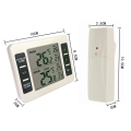 Wireless Refrigerator Thermometer Digital Freezer Thermometer Temperature Monitor with 2 Sensors for Indoor Outdoor Durable Easy to Use.