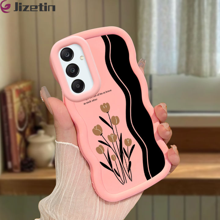 Jizetin%20for%20Samsung%20A25%205G%20Back%20Cover%20Brown%20Tulip%20Macaron%20Bright%20Color%20Wavy%20Shape%20Soft%20Mobile%20Phone%20Cases%20-%20Image%202