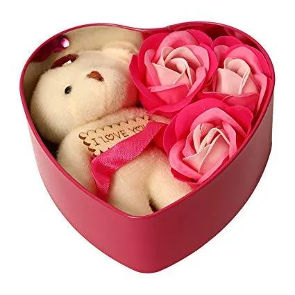 Heart%20Shaped%20Box%20Best%20Gift%20For%20Valentine,%20Red%20Scented%20Rose%20Soap%20Flower%20Petals%20&%20Soft%20Teddy%20Bear-%20Red%20Colour%20-Multi-Color%20-%20Gift%20Box%20-%20Image%203