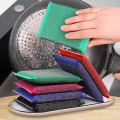 2/4Pcs Stainless Steel Wire Sponge Wipe Double Side Pot Cleaning Cloth Reusable Non-stick Oil Dishrag Household Kitchen Dishcloth. 