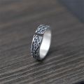 Thin Charm Daisy Flower Open Ring for Woman Daily Jewelry Relief Flower Design Female Bohemia Simple Ring.