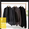 2023 Autumn Winter Men's Casual Korean style Cardigan Sweaters High Quality Men Knitted Jacket Solid Color Comfortable Sweater. 