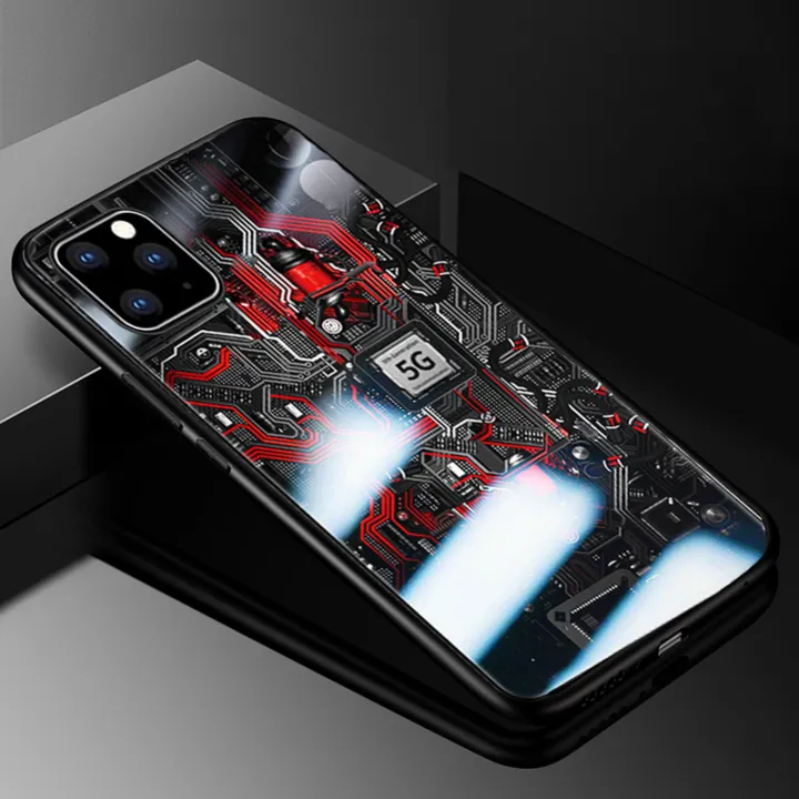 For%20iPhone%2011%20Back%20Cover%20Version%20Theme%20Case%20Tempered%20Glass%20Protection%20shockproof%20Cover%20for%20iPhone%2011%20case%20Transparent%20Circuit%20Board%20Design%20Full%20Coverage%20Phone%20cases%20-%20Image%205