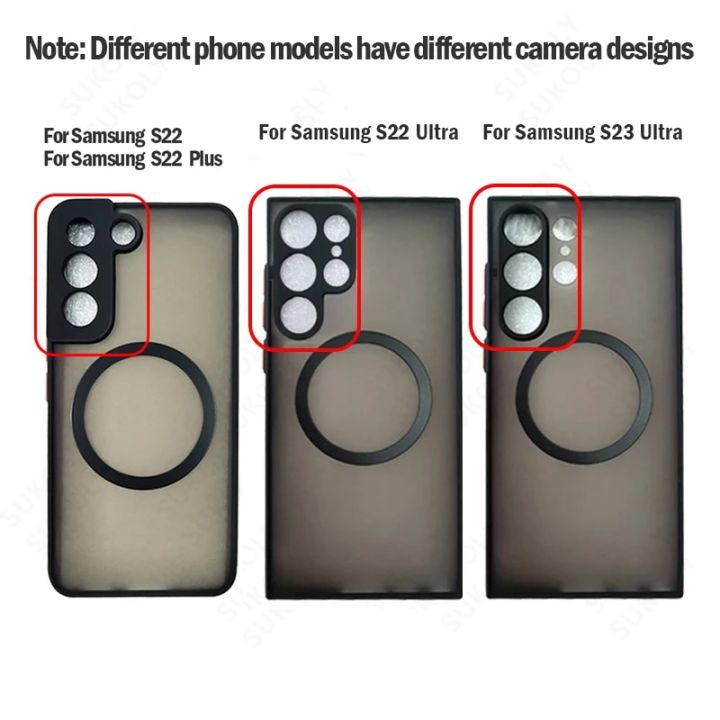 Astronaut%20For%20Magsafe%20Charging%20Case%20For%20Samsung%20Galaxy%20S23%20S24%20Ultra%20S23%20FE%20Shockproof%20Iron%20Ring%20Soft%20Edges%20Hard%20Phone%20Cover%20-%20Image%206