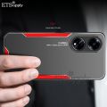 For Honor X5 Plus Phone Case Aluminum Metal Matte Cover Soft Silicone Frame Camera Protection Cover for Honor X5 Plus Back Cover.