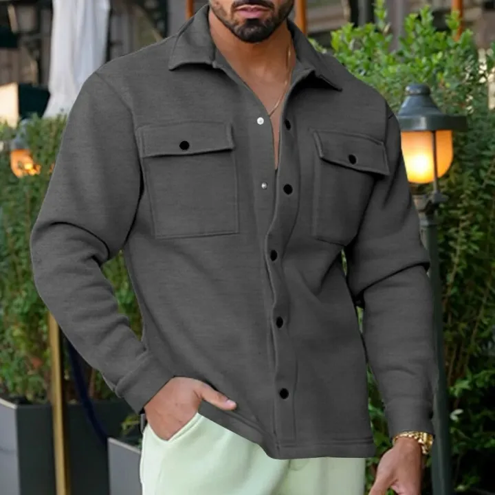 Fashion%20Patch%20Pockets%20Cargo%20Shirt%20Jacket%20Men%20Streetwear%202024%20Spring%20Trendy%20Solid%20Color%20Coats%20For%20Mens%20Clothes%20Casual%20Outerwear%20-%20Image%204